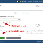 redireccionar un dominio a otro